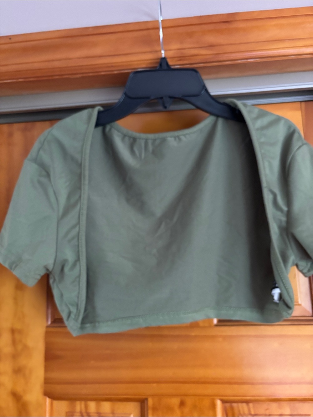 SHEIN Olive Green Cropped Cardigan